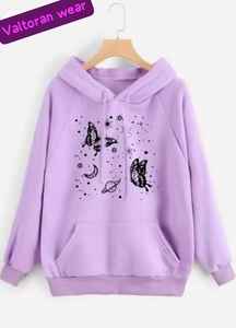 Ropa de Mujer, Sudaderas con Estampado de Mariposas Personalizadas, Sudaderas Extra Grandes de Felpa Francesa, Sudaderas con Estampado 3D - Product Image 4