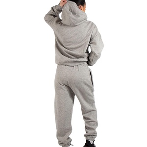 100% Cotton Sports Wear Women's Tracksuits New Design Pullover <b>Hoodie</b> and Jogging Pants Tracksuits for Winter Use - Product Image 2