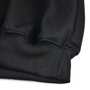 Sudadera con capucha negra de anime para hombre, con estampado personalizado, bolsillo, estilo casual, corte regular, holgada, 100% algodón, transpirable, para otoño. - Product Image 5