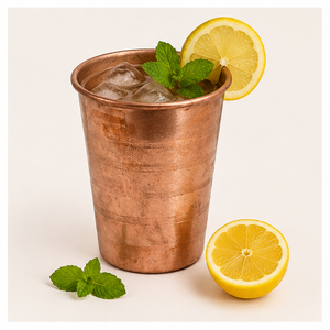 Pure <b>Copper</b> Glass Handcrafted Water Tumbler for Ayurvedic Health Benefits <b>Copper</b> Drinking <b>Cup</b> for Home Decor - Product Image 3