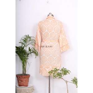 เสื้อแจ็คเก็ตผู้หญิงลายดอกไม้โบฮีเมียนออกแบบเอง ทำด้วยมือจากผ้าฝ้าย ไซส์พลัส สไตล์ลำลอง ตัดเย็บแบบมีกระดุม สไตล์เกาหลี - Product Image 6