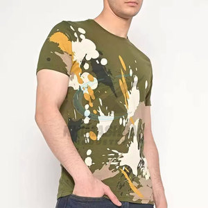 T-shirt pour homme facile à porter, respirant, écologique, en tissu polyester/coton, coupe ample, design personnalisable pour une utilisation en extérieur - Product Image 4