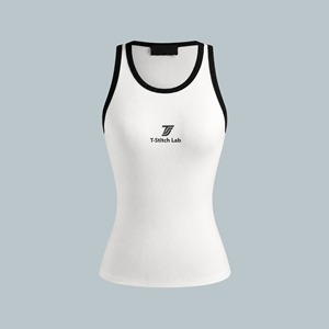 Nueva Camiseta sin Mangas para Mujer, Estilo Vintage, Transpirable, con Logotipo Tejido en la Parte Delantera, Cuello Redondo, Casual - Product Image 3