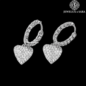 Certified Moissanite Diamond Earrings with Four Prong Setting Fine Jewelry for Wedding and Fashion Wear Use - Product Image 1