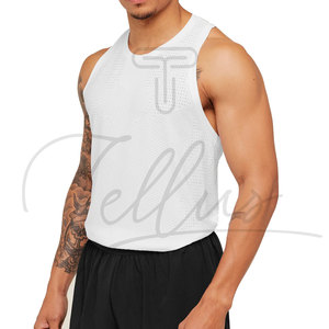 Camiseta sin mangas más vendida a precio económico para hombre, diseño y talla personalizados, camiseta sin mangas para uso fitness. - Product Image 4