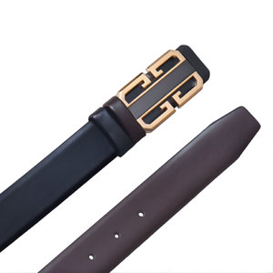 Cinturón de hombre elegante y duradero con hebilla de aleación premium resistente, cierre automático, color dorado, para uso diario, informal, de oficina, inteligente. - Product Image 4