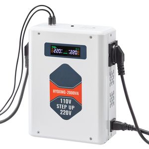Convertitore di Tensione Industriale 2000VA 110V/220V con 2 Prese EU e USB - Trasformatore di Potenza - Product Image 1