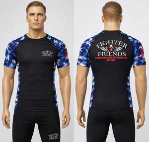 Rashguard à manches courtes pour homme, nouveau design, respirant, séchage rapide, vêtements de fitness, service OEM - Product Image 1
