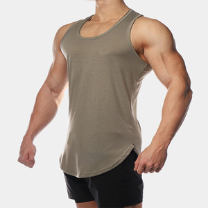 Men's Casual Gym Wear Fitness <b>Tank</b> <b>Tops</b> Custom 100% Cotton Eco-friendly Lightweight Quick Dry Breathable Sporty Sports Everyday - Product Image 2