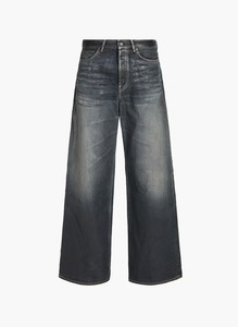 Jean baggy rétro personnalisé pour homme, coupe ample, en denim délavé et léger avec logo, idéal pour la saison automne-hiver - Product Image 2