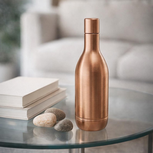 <b>Copper</b> Water <b>Bottle</b> | Pure <b>Copper</b> <b>Drinking</b> <b>Bottle</b> | Champagne Shape <b>Copper</b> <b>Bottle</b> | Handmade <b>Copper</b> Water <b>Bottle</b> - Product Image 1