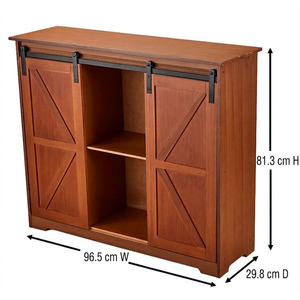 Meuble de cuisine en bois bleu Coffee Home Furniture avec 2 étagères - Product Image 2