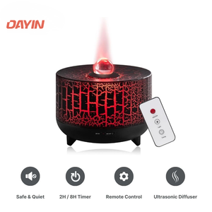 <b>Portable</b> Ultrasonic Humidifier USB 300ml Flame Light Aroma <b>Diffuser</b> RGB LED Low Noise for Home Office - Product Image 2