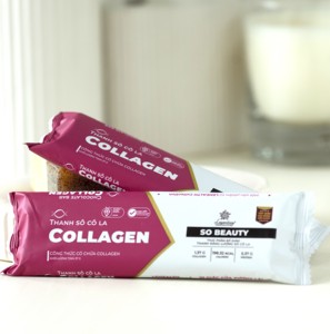Collagen Dark <b>Chocolate</b> Bar Filled With Caramel And Nuts For Healthy Snacks In Custom Packaging Box - Product Image 2
