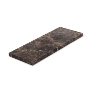 Bandeja Rectangular de Mármol Marrón Pietra, Bandeja Decorativa de Piedra Natural para Servir, Decoración de Hogar de Lujo - Product Image 5