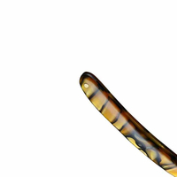 Rasoir à effiler les cheveux Kaamir Instruments Premium, manche en plastique, tête rotative non électrique, lame unique en acier inoxydable