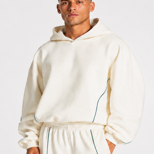 Sweat-shirt à capuche pour homme avec logo personnalisé, style décontracté, coupe ample, en molleton premium, sweat-shirt à capuche pour homme - Product Image 1