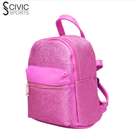 Glitzernder Geometrischer Muster-Schulrucksack mit Reißverschluss, Polyesterfutter, Leichtgewichtig, Stilvoll, Unisex, Große Kapazität