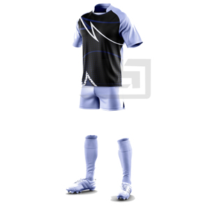 Tenue de rugby personnalisée avec impression numérique, short de sport respirant, coupe-vent, écologique, vêtements de sport athlétiques 3D - Product Image 3