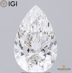 Diamante Cultivado en Laboratorio CVD con Certificación IGI, Forma de Pera, 2.50 Quilates, Color E, Claridad VVS1, para Diseño de Joyería Única - Product Image 1