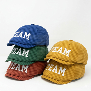 Casquette de baseball pour hommes, personnalisée, brodée, non structurée, à rayures blanches et bleues, 5 panneaux, avec fermeture snapback, vente en gros - Product Image 1