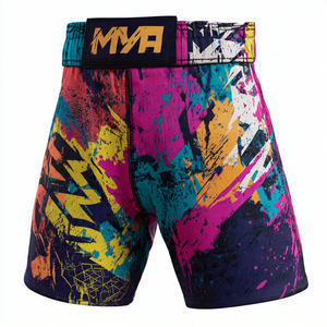 Pantalones Cortos de Boxeo MMA para Hombre, Pantalones Cortos de Entrenamiento MMA, Pantalones Cortos de Lucha, Pantalones Cortos de Grappling y Kickboxing, Sublimados, Unisex - Product Image 6