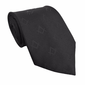 Nueva Corbata Masónica Master Mason Blue Lodge con Compás Cuadrado Negro, Regalia Masónica, Servicio OEM - Product Image 2