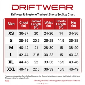 Custom <b>Men's</b> 2-Piece Summer Set | Rhinestone Cropped Zip-Up Jacket & Shorts | Customizable Logo Colors & Positions - Product Image 5
