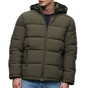 New Arrival Winter Season Men's Puffer <b>Jacket</b> OEM Custom Made Custom Logo Waterproof Breathable Hooded Lightweight - Product Image 1