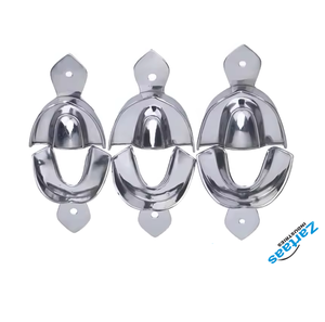 Plateaux d'empreinte dentaire en acier inoxydable de haute qualité pour empreinte complète (supérieure et inférieure), fabrication et exportation - Product Image 4