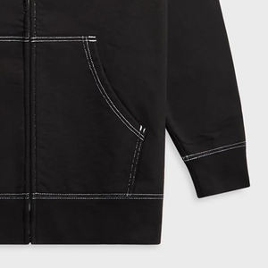 Servicio OEM de diseño para compradores al por mayor: Sudadera con capucha para hombre con bolsillos laterales y diseño de logotipo personalizable, material transpirable para el invierno. - Product Image 4