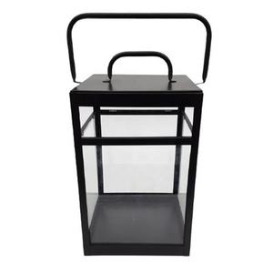 Lanterne en métal noir mat avec revêtement en poudre, faite à la main, personnalisée pour la décoration de la maison, pour Noël, Pâques, nouvelle arrivée, porte-bougie - Product Image 6
