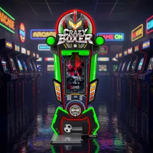 Máquina de Boxeo Arcade Crazy Boxer de Última Generación, 1 Jugador, Construcción Metálica Resistente, 220W de Potencia, 110V, Enchufe Europeo, Centro de Juegos - Product Image 4