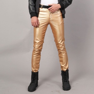 Best Price With Real 100% Genuine Men Leather Pants Genuine Leather Pants Customized All Color Leather Pent Men Breathable - Product Image 2