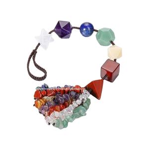 Ornement mural de haute qualité en cristal, solides géométriques platoniques, décoration suspendue, pierre de guérison des 7 chakras, pierre de reiki, yoga, énergie, décoration de voiture - Product Image 1