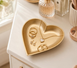 Plateau de table en forme de cœur haut de gamme, fait main, cadeau de mariage avec tailles personnalisables, bol en métal très vendu au design élégant - Product Image 4