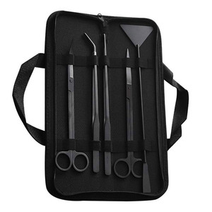 Juego Completo de Herramientas para Acuario de Acero Inoxidable, Tijeras para Acuarios, Pinzas, Aplanador de Arena, Kit de Inicio para Peceras Plantadas - Product Image 1