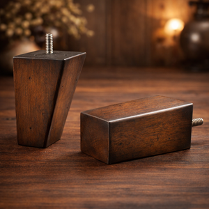 Pata de Sofá de Madera Maciza en Ángulo Tradicional, Pie de Mueble de Calidad Premium, Estructura Estable, Soporte Duradero, Uso en Sala de Estar - Product Image 2