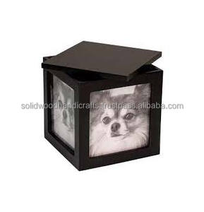 Boîte d'urne en bois pour cendres d'animaux de compagnie Urnes de crémation en bois pour cendres de chat et de chien Urnes en gros Urnes funéraires Urnes souvenir - Product Image 3