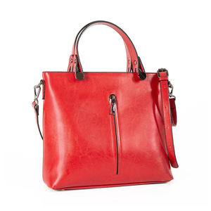 New Fashion Ladies Genuine Leather Vintage Water Resistant Portable Large Capacity Tote <b>Bag</b> Women's Business - Product Image 4