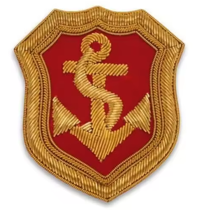 Badges brodés sur mesure de luxe, de haute qualité, faits à la main, entièrement brodés au fil de bouillon, résistants à l'eau, en relief 3D, vente en gros - Product Image 2