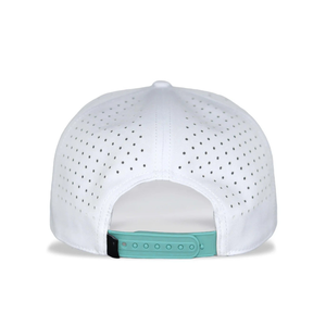 Gorra de Golf de Dos Tonos Personalizada de Alta Calidad, Gorra de Poliéster Impermeable de 5 Paneles con Diseño Perforado Cortado con Láser y Cuerda, Gorras Deportivas - Product Image 5
