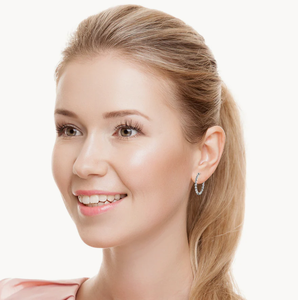 <b>Hoops</b> <b>Earrings</b> Diamond <b>Earrings</b> Gold and <b>Silver</b> <b>Earrings</b> Natural and Lab Grown Diamonds <b>Earrings</b> <b>Hoops</b> Fine Jewelry for Women - Product Image 6