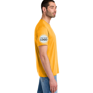 Camiseta Tri-Blend al por Mayor, en Blanco, Premium, para Personalizar con Logotipo, Impresión Serigráfica, Proveedor de Primera Calidad - Product Image 1