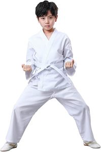 <b>Cheap</b> Wholesale Custom High Quality V-neck Karate Uniform Children Martial Arts Training Wear Print Logo Sets - Product Image 2