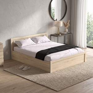 Base de Cama Moderna 2216 Tamaño Queen, Plataforma para Colchón, Panel de Tablero de Partículas, Muebles Minimalistas para Dormitorio, Multifuncional - Product Image 1