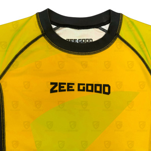 Maillot de compression unisexe à manches courtes de haute qualité, design personnalisé, pour la gym, avec protection solaire anti-UV, collection Rash Guard 2026 - Product Image 3