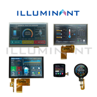 Panel Táctil TFT LCD Personalizado de 1.3'', 1.55'', 5'' y 7'' con Sistema CTP RTP, Interfaz Serial I2C, Módulo de Pantalla TFT LCD con Sistema RGB/MIPI/LVDS/TTL