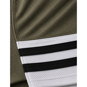 Maillot de hockey marron à manches longues, chemise de sport avec numéro imprimé, uniforme d'équipe, nom personnalisé, bande sur la manche - Product Image 4