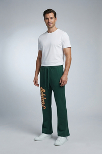 Pantalon de jogging évasé sur mesure pour homme, haute qualité, 400G, coupe ample, style survêtement - Product Image 3